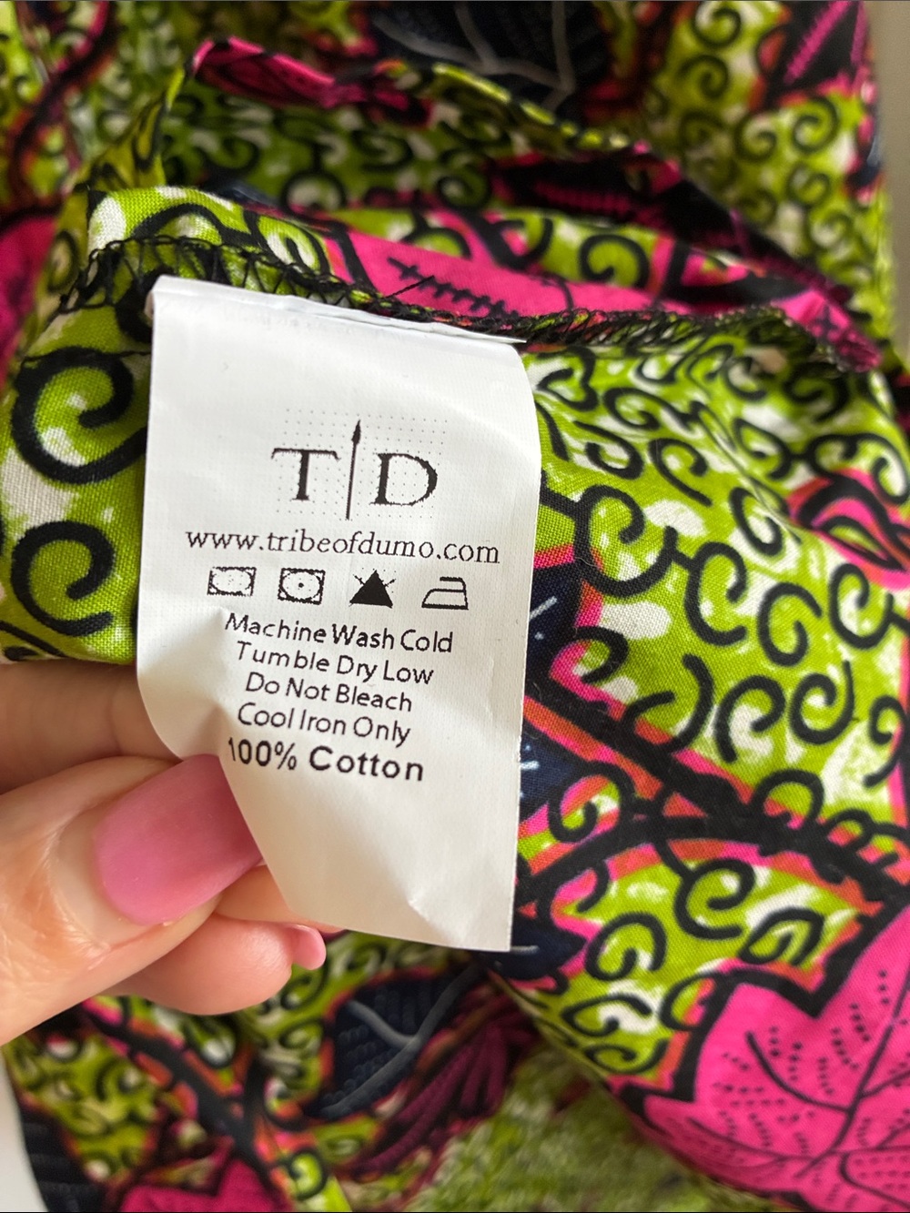Tribe of Dumo 4XL Ankara Wax Print Maxi Dress Resort V-Neck with Ruffle NWT 4X - Picture 5 of 6
